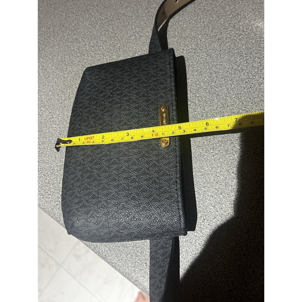 NWT Michael Kors Black S /M Signature Belt Bag - Picture 5 of 9